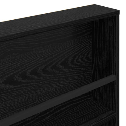 Scaffale per riviste Rovere Nero 80 x 12 x 70 cm