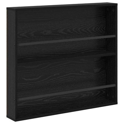 Scaffale per riviste Rovere Nero 80 x 12 x 70 cm