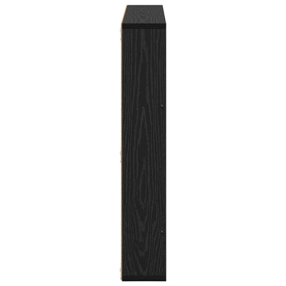 Scaffale per riviste Rovere Nero 80 x 12 x 70 cm