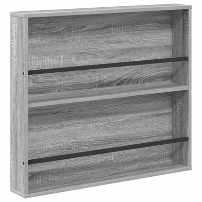 Scaffale per riviste 2 pz Grigio Sonoma 80 x 12 x 70 cm