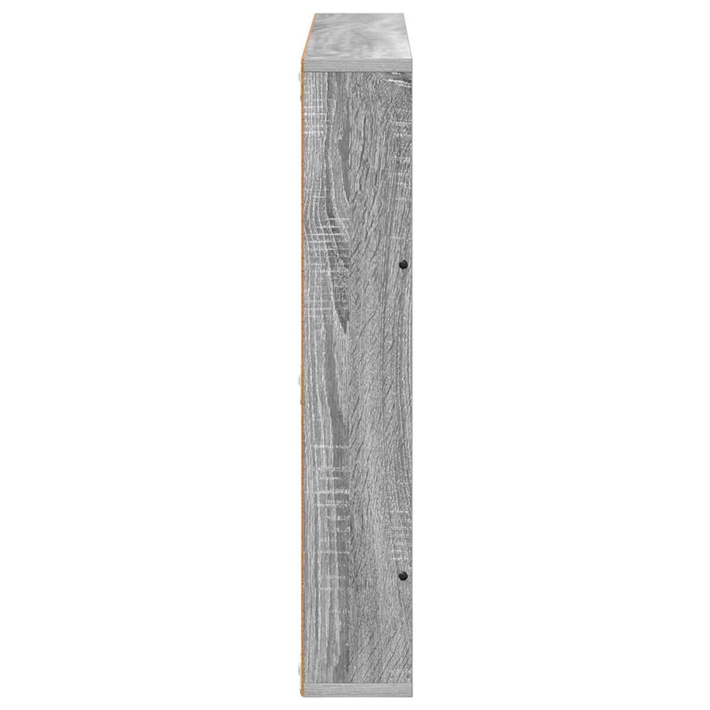Scaffale per riviste 2 pz Grigio Sonoma 80 x 12 x 70 cm