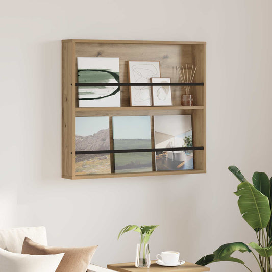 Scaffale per riviste Rovere artigianale 80 x 12 x 70 cm