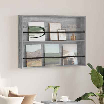 Scaffale per riviste Grigio Sonoma 100 x 12 x 70 cm