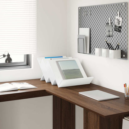 Scaffale per riviste Bianco 53 x 40 x 28.5 cm Legno multistrato