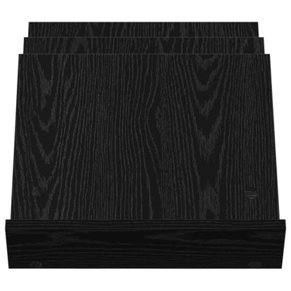 Scaffale per riviste Rovere Nero 53 x 40 x 28.5 cm