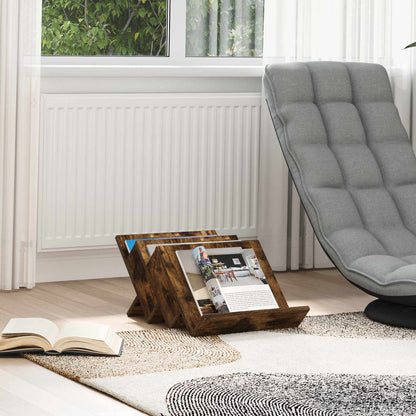 Scaffale per riviste Rovere fumé 53 x 40 x 28.5 cm