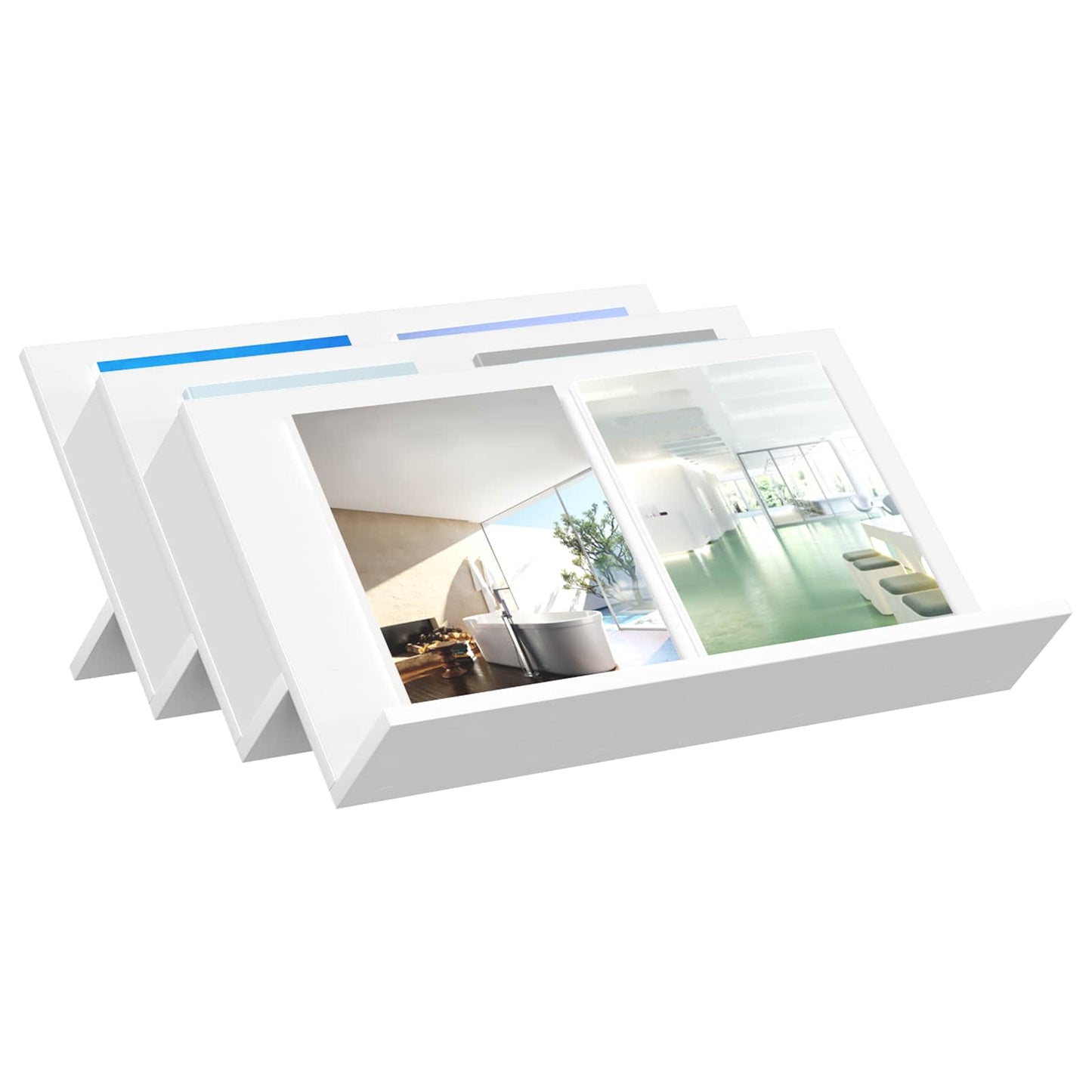 Scaffale per riviste Bianco 65 x 53 x 28,5 cm Legno multistrato