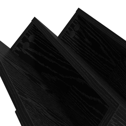 Scaffale per riviste Rovere Nero 90 x 53 x 28,5 cm