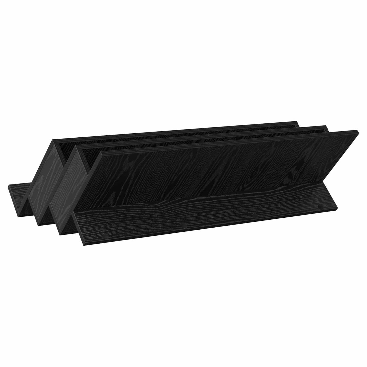 Scaffale per riviste Rovere Nero 90 x 53 x 28,5 cm