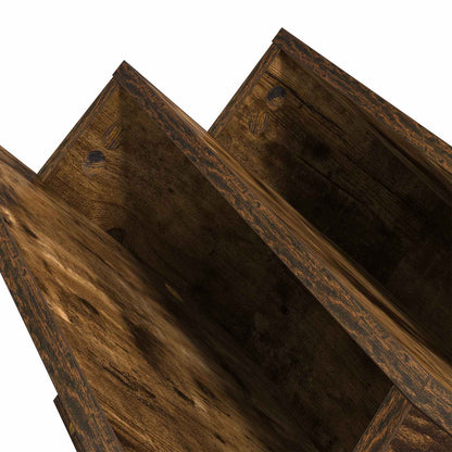 Scaffale per riviste Rovere fumé 90 x 53 x 28,5 cm