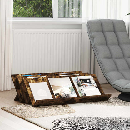 Scaffale per riviste Rovere fumé 90 x 53 x 28,5 cm