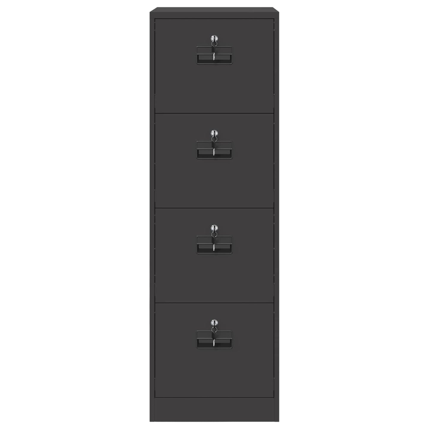 Armadio per File con cassetto 2 pcs Nero 44 x 50 x 139 cm
