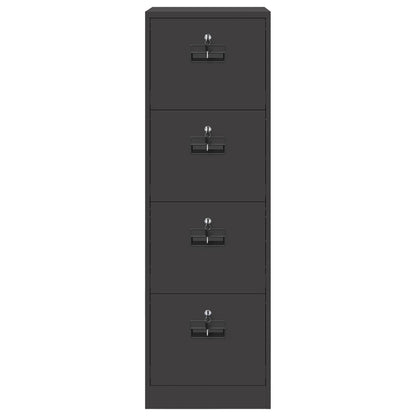 Armadio per File con cassetto 2 pcs Nero 44 x 50 x 139 cm
