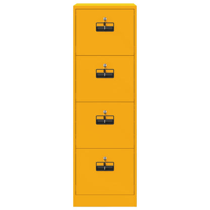 Armadio per File 2 pcs Giallo senape 44 x 50 x 139 cm