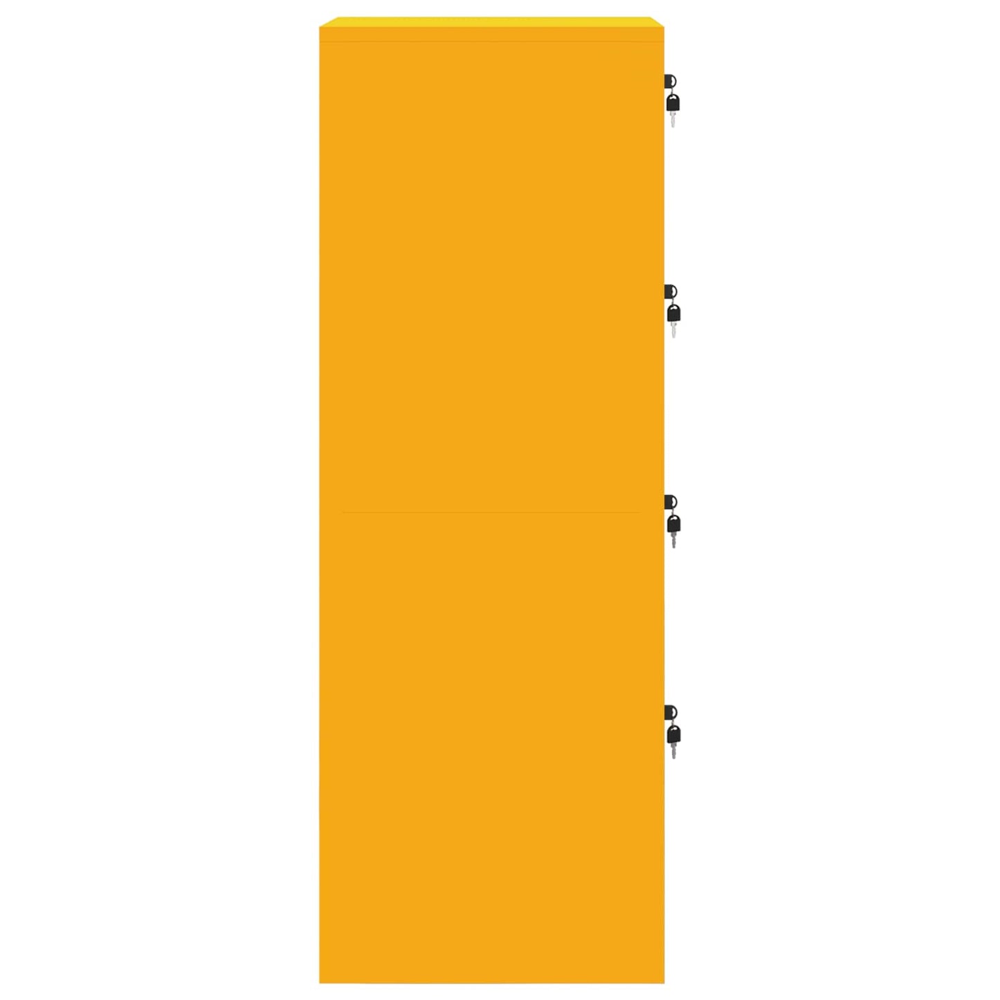 Armadio per File 2 pcs Giallo senape 44 x 50 x 139 cm