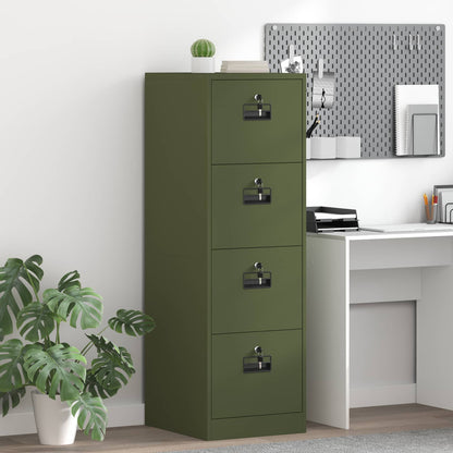 Armadio per File Geometrico 2 pcs Verde oliva 44 x 50 x 139 cm | homemem39