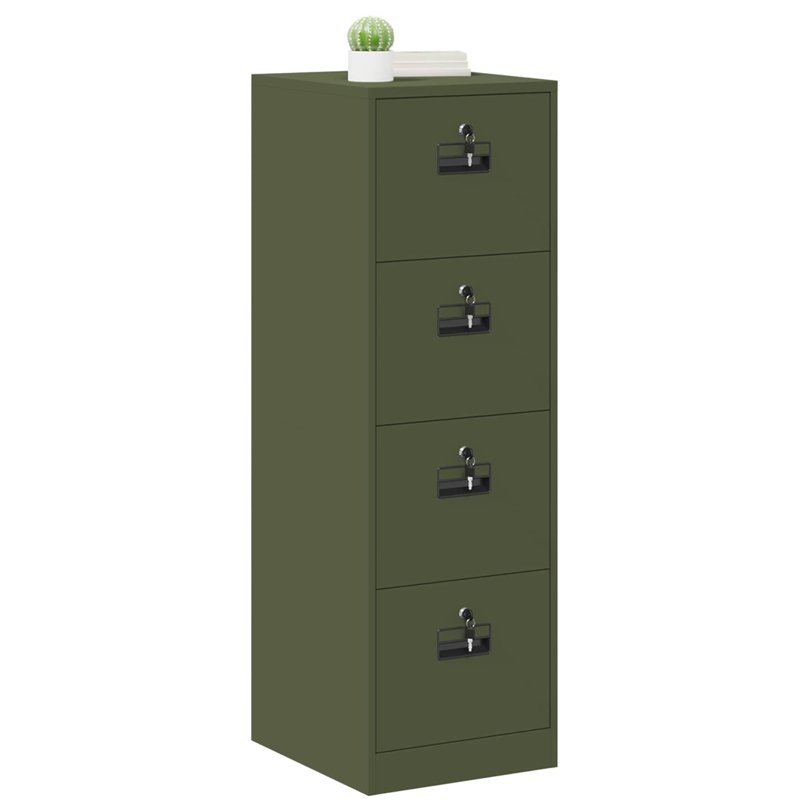 Armadio per File Geometrico 2 pcs Verde oliva 44 x 50 x 139 cm | homemem39