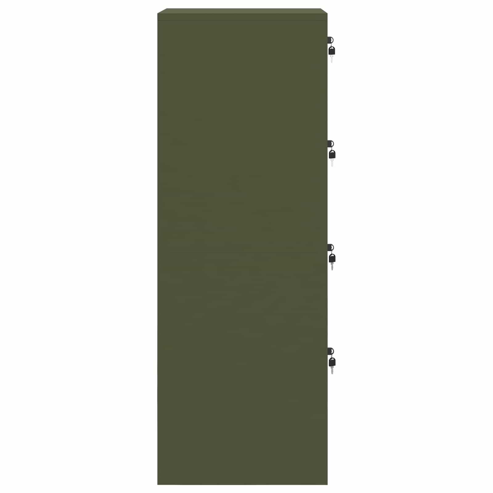 Armadio per File Geometrico 2 pcs Verde oliva 44 x 50 x 139 cm | homemem39