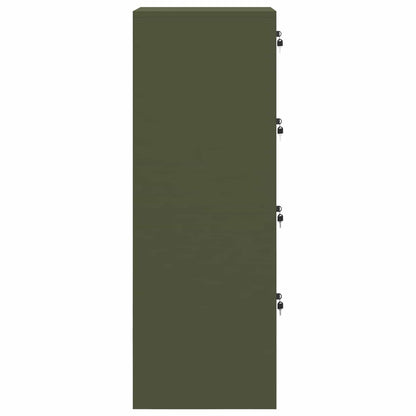 Armadio per File Geometrico 2 pcs Verde oliva 44 x 50 x 139 cm | homemem39