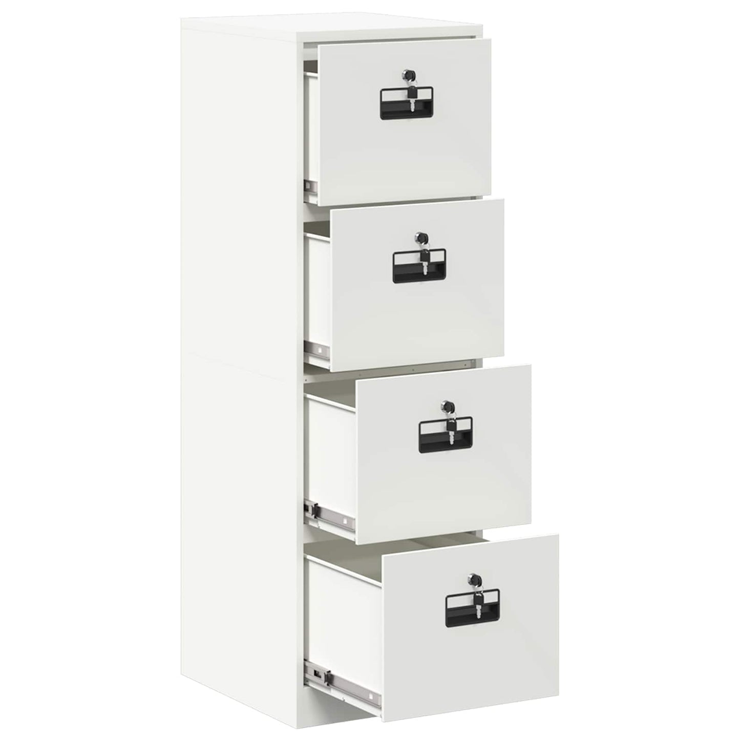 Armadio per File con cassetto 2 pcs Bianco 44 x 50 x 139 cm