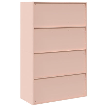 Armadio 2 pcs Rosa 90 x 40 x 140 cm Acciaio laminato a freddo