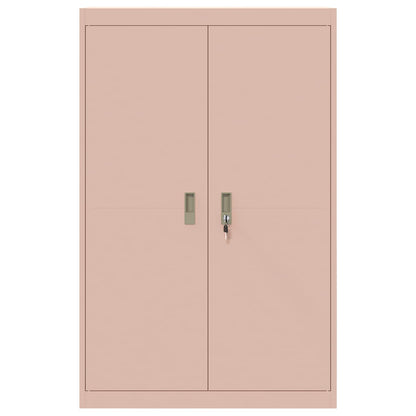 Armadio 2 pcs Rosa 90 x 40 x 140 cm Acciaio laminato a freddo
