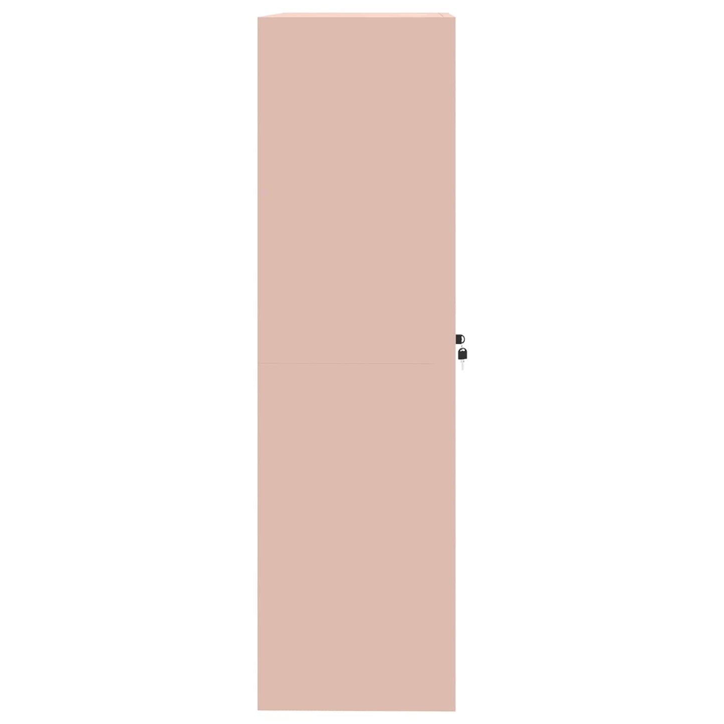 Armadio 2 pcs Rosa 90 x 40 x 140 cm Acciaio laminato a freddo