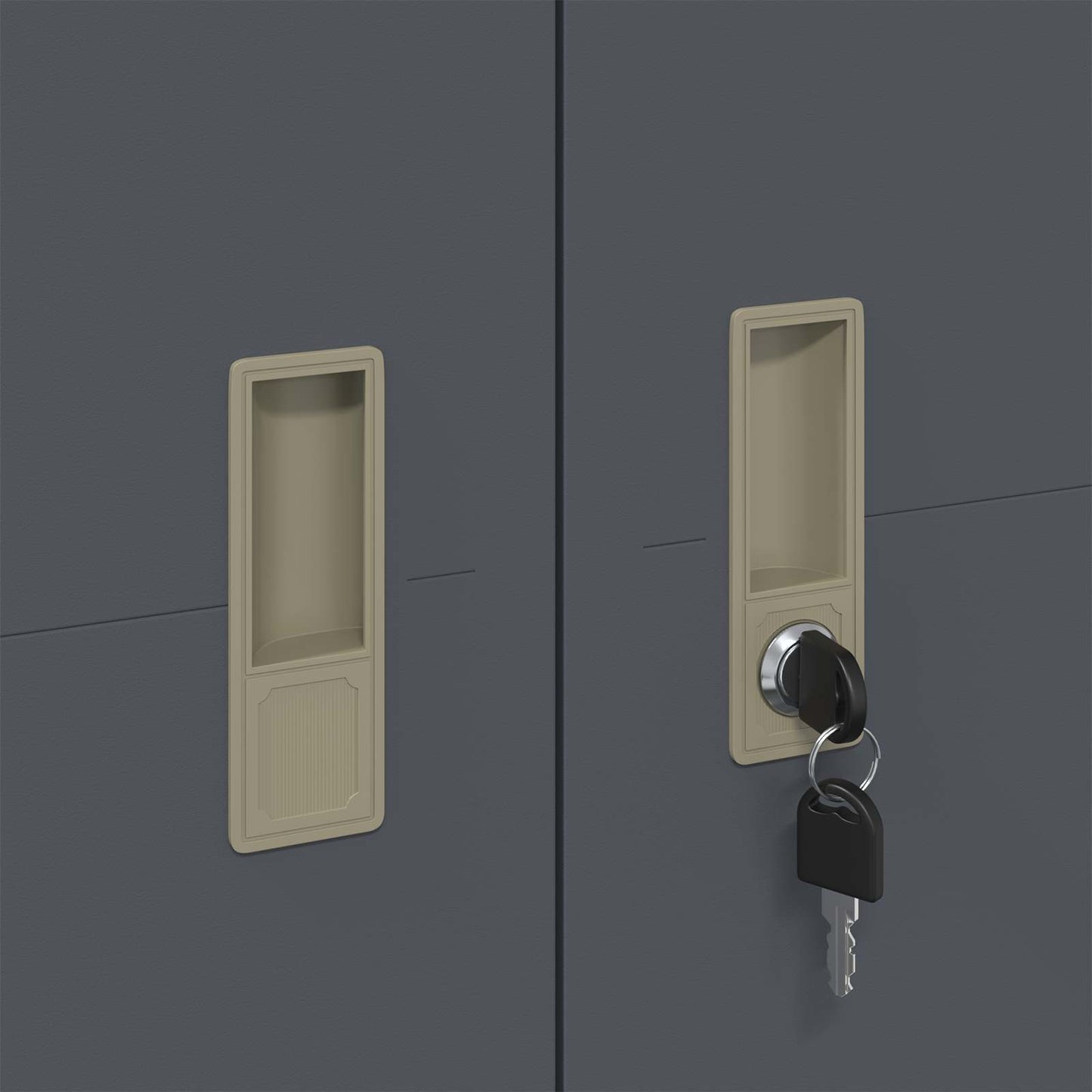 Armadio con archiviazione 2 pcs Antracite 90 x 40 x 140 cm