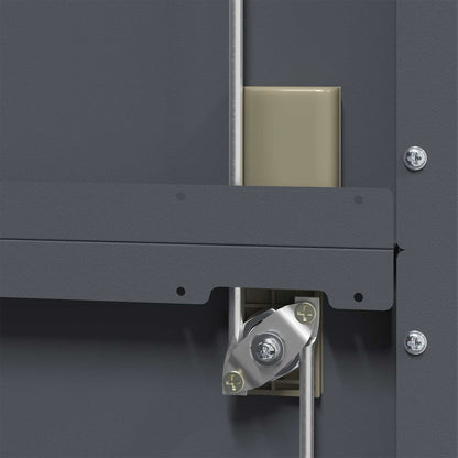 Armadio con archiviazione 2 pcs Antracite 90 x 40 x 140 cm