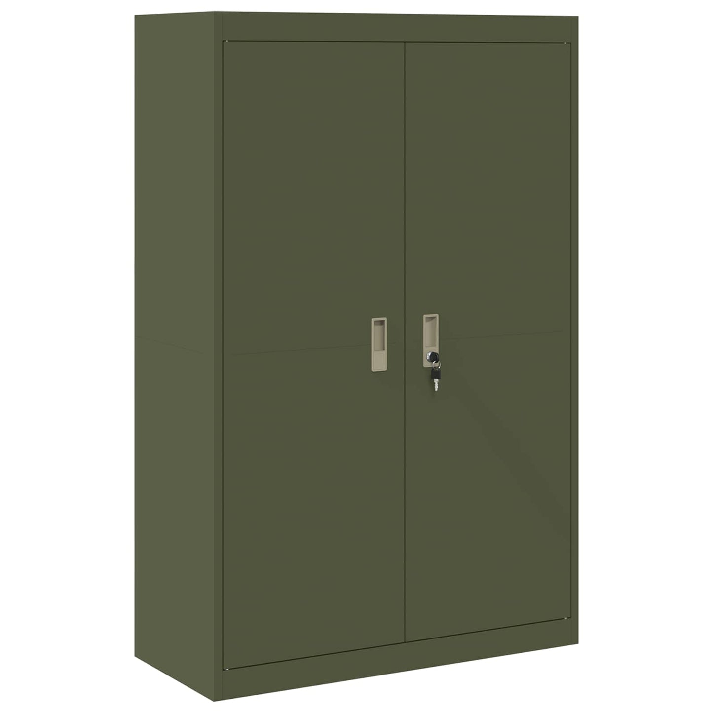 Armadio con archiviazione 2 pcs Verde oliva 90 x 40 x 140 cm
