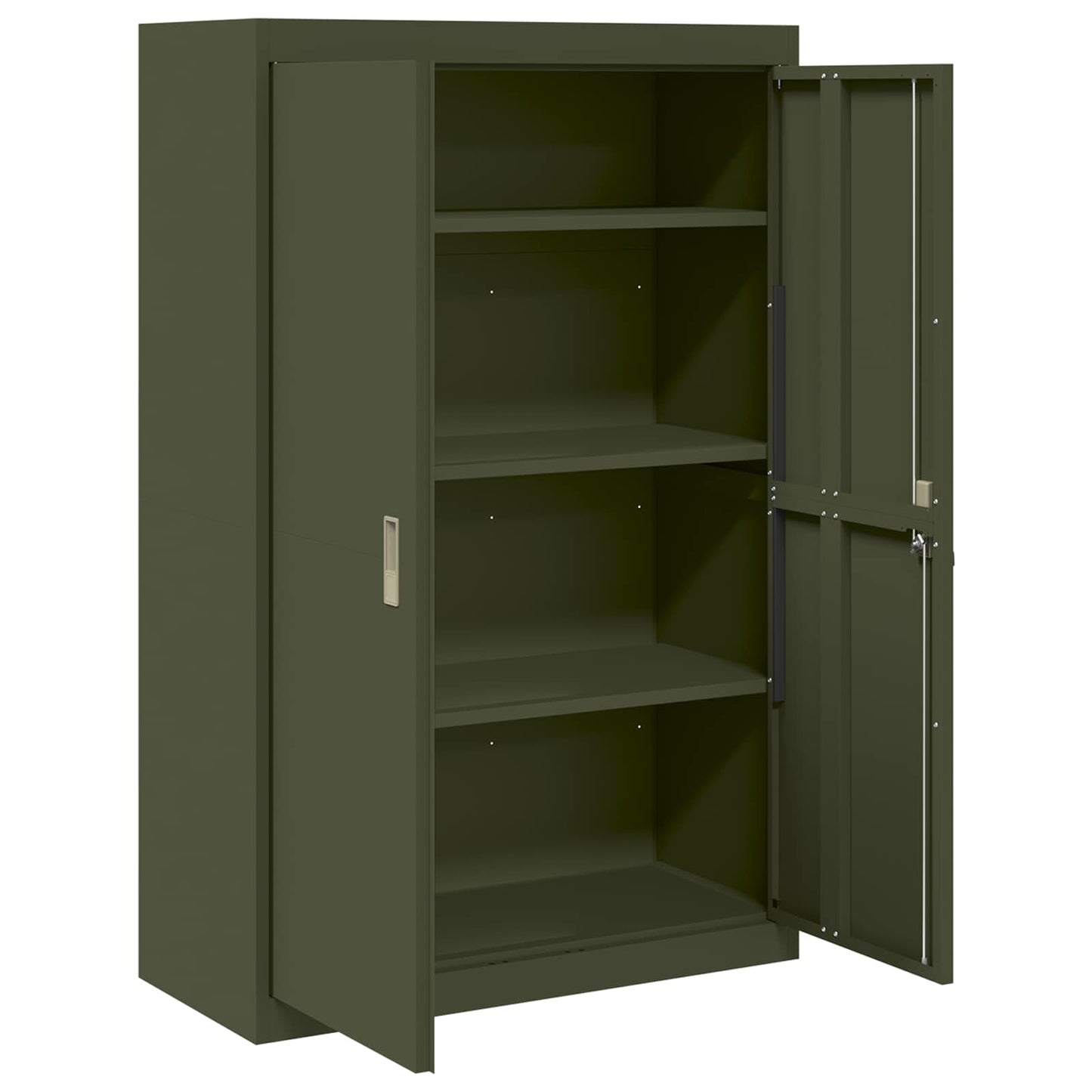 Armadio con archiviazione 2 pcs Verde oliva 90 x 40 x 140 cm