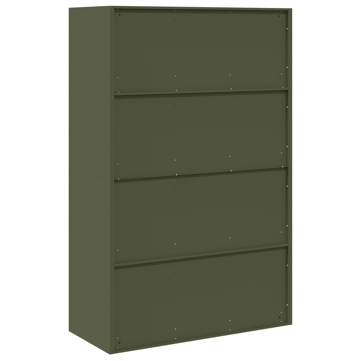 Armadio con archiviazione 2 pcs Verde oliva 90 x 40 x 140 cm