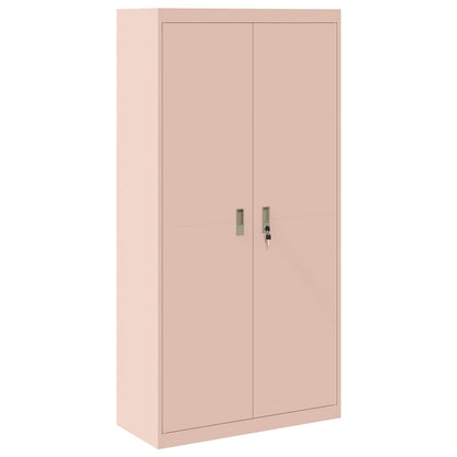Armadio 2 pcs Rosa 90 x 40 x 180 cm Acciaio laminato a freddo