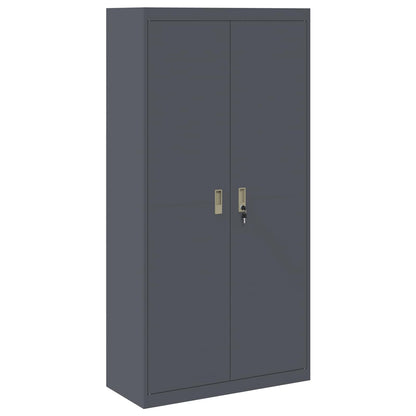 Armadio con archiviazione 2 pcs Antracite 90 x 40 x 180 cm