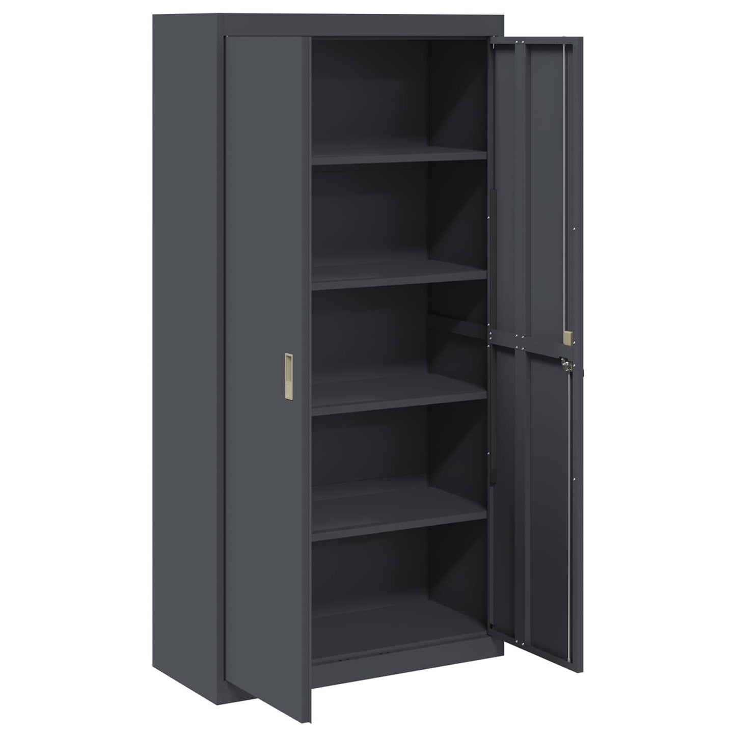 Armadio con archiviazione 2 pcs Antracite 90 x 40 x 180 cm