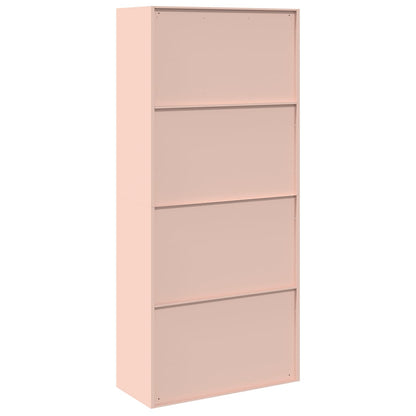 Armadio 2 pcs Rosa 90 x 40 x 200 cm Acciaio laminato a freddo