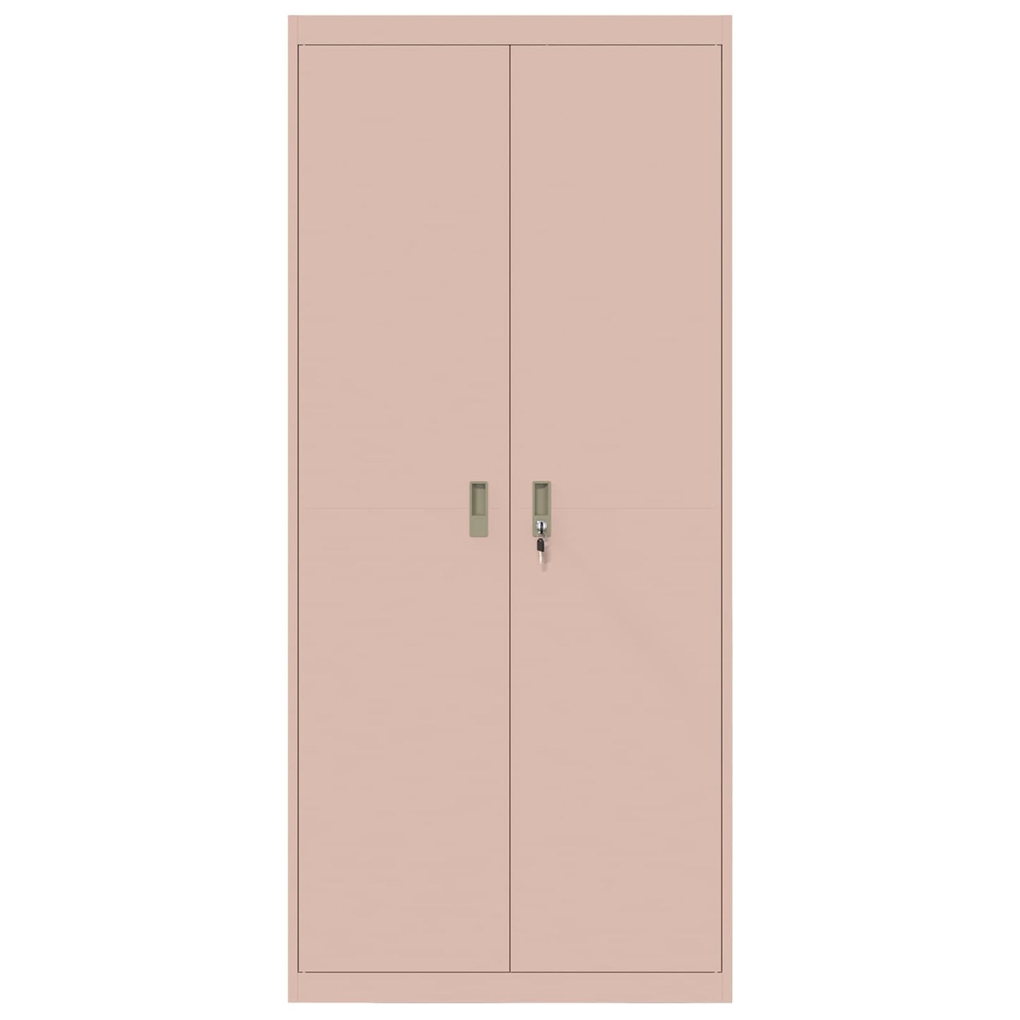Armadio 2 pcs Rosa 90 x 40 x 200 cm Acciaio laminato a freddo