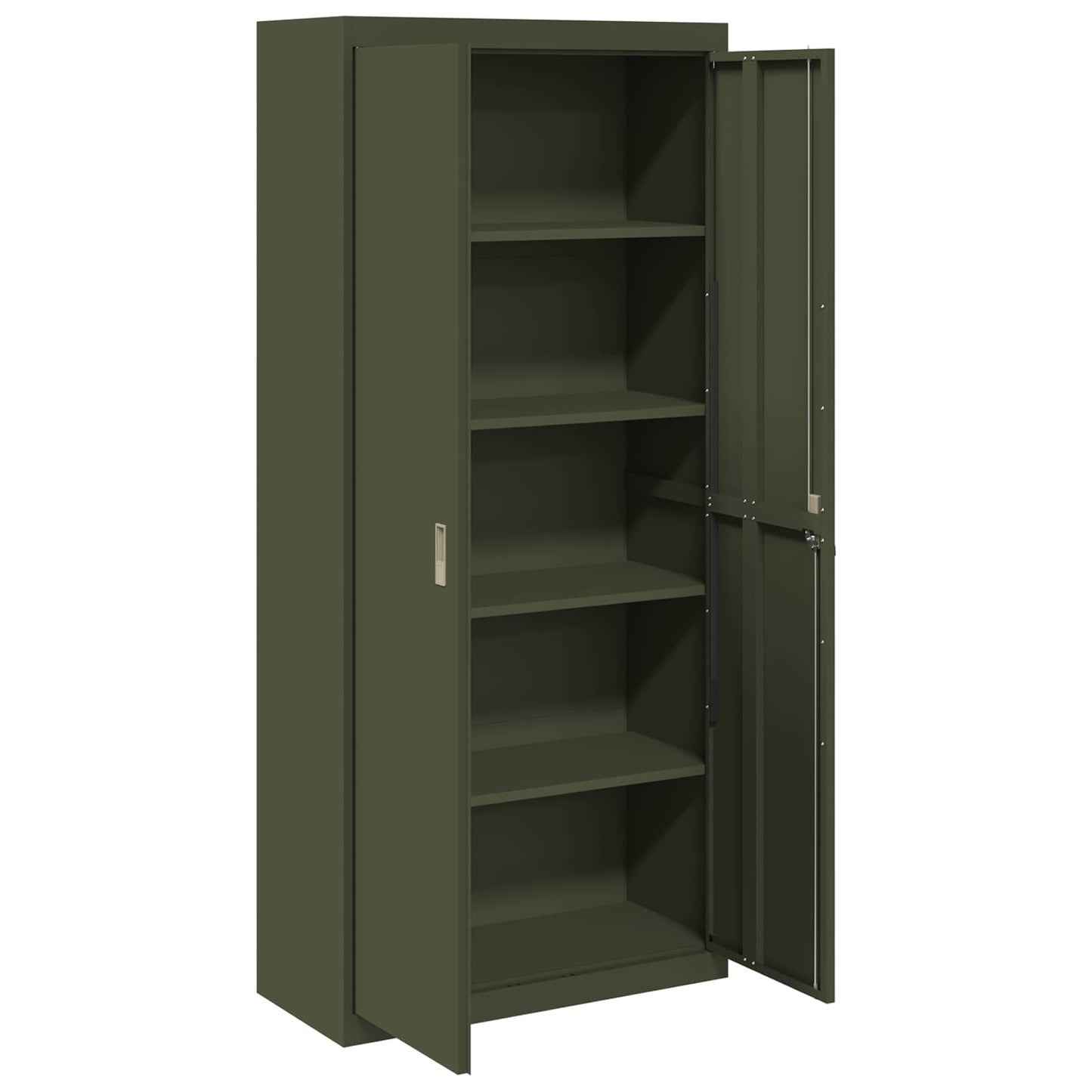 Armadio con archiviazione 2 pcs Verde oliva 90 x 40 x 200 cm