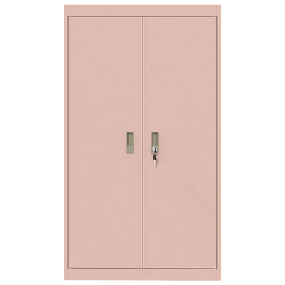 Armadio 2 pcs Rosa 80 x 40 x 140 cm Acciaio laminato a freddo