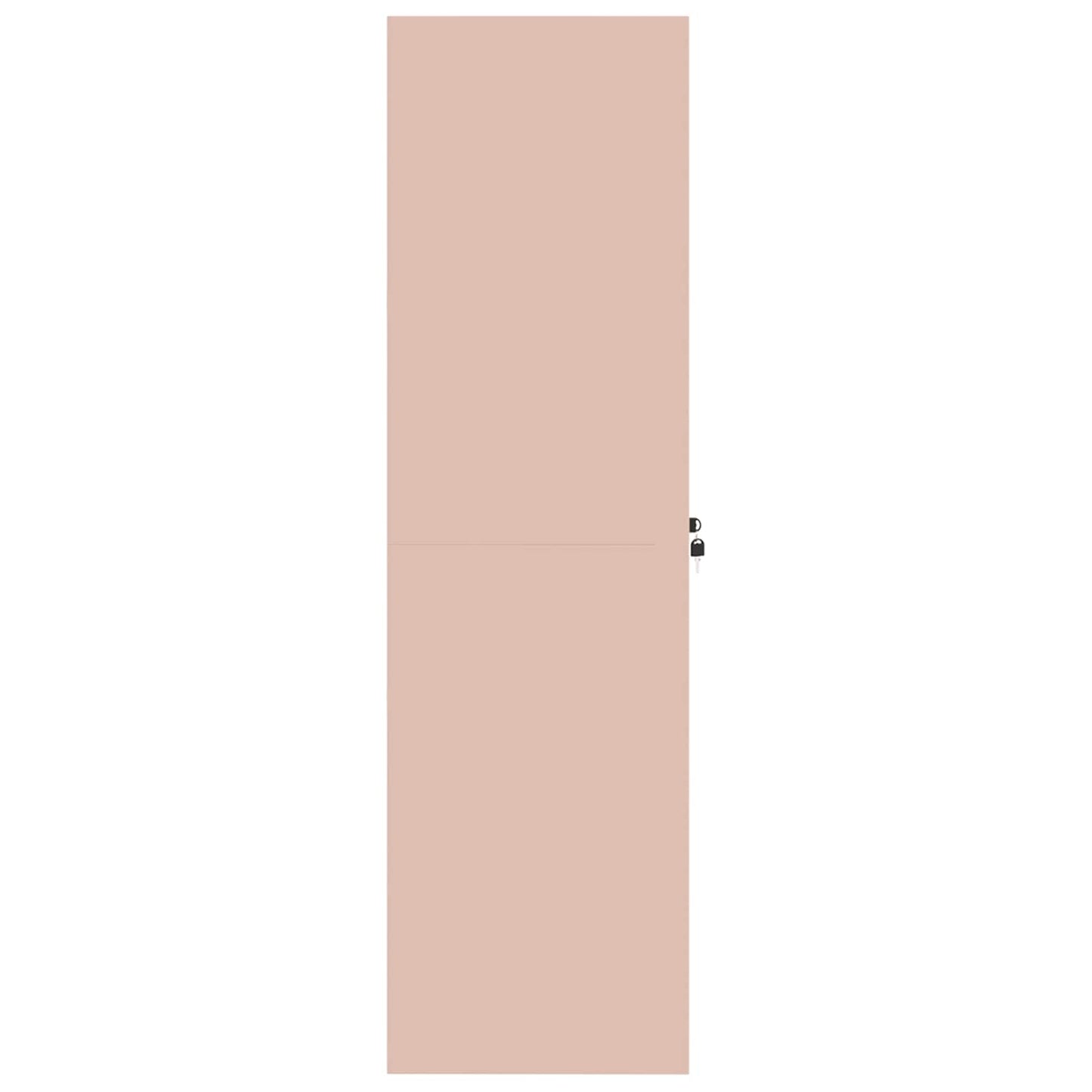 Armadio 2 pcs Rosa 80 x 40 x 140 cm Acciaio laminato a freddo