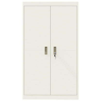 Armadio 2 pcs Bianco 80 x 40 x 140 cm Acciaio laminato a freddo
