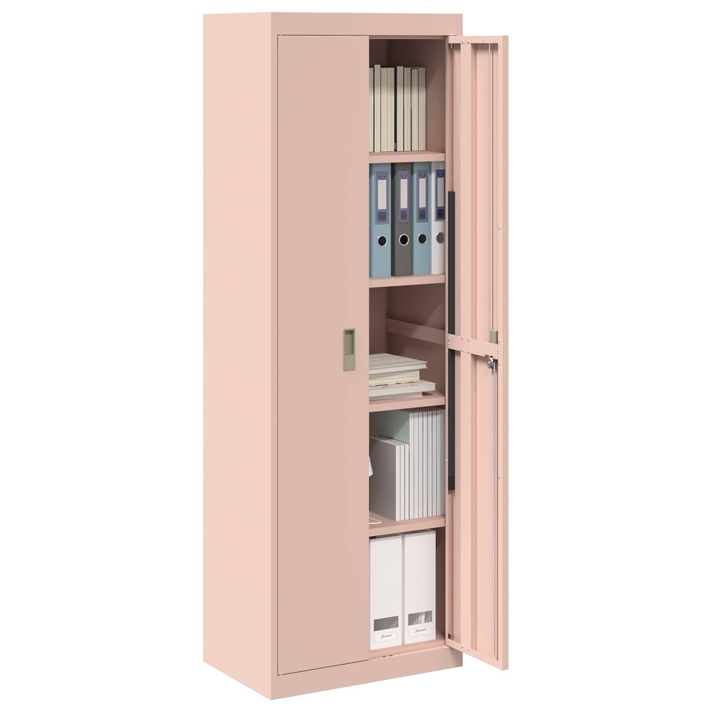 Armadio 2 pcs Rosa 60 x 40 x 180 cm Acciaio laminato a freddo