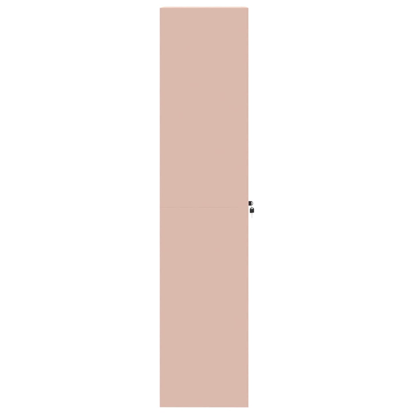 Armadio 2 pcs Rosa 60 x 40 x 180 cm Acciaio laminato a freddo