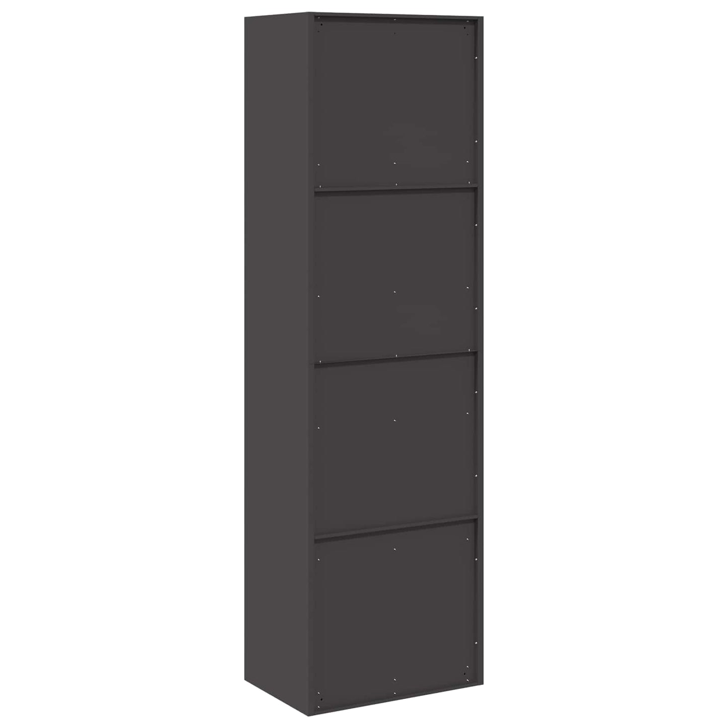 Armadio 2 pcs Nero 60 x 40 x 200 cm Acciaio laminato a freddo