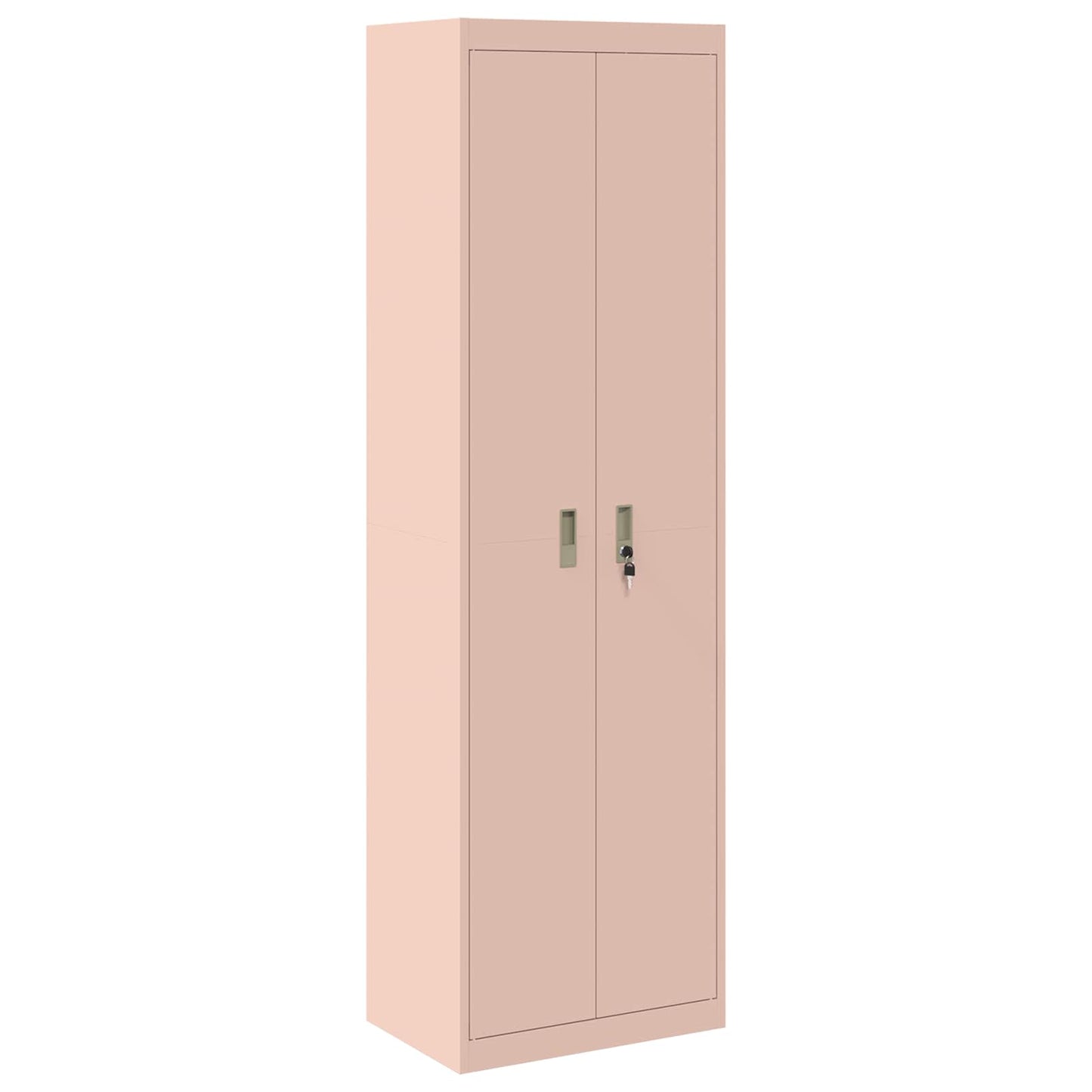 Armadio 2 pcs Rosa 60 x 40 x 200 cm Acciaio laminato a freddo