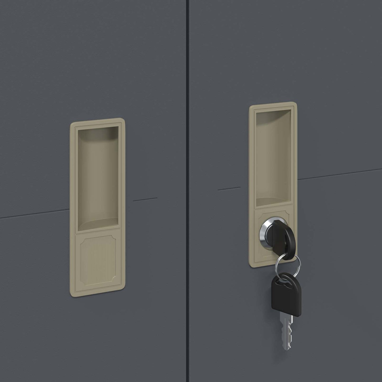 Armadio con archiviazione 2 pcs Antracite 60 x 40 x 200 cm