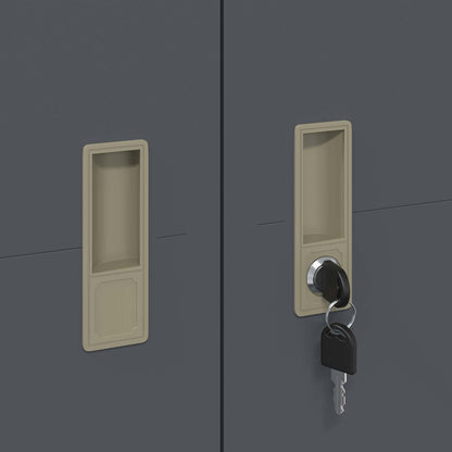 Armadio con archiviazione 2 pcs Antracite 60 x 40 x 200 cm