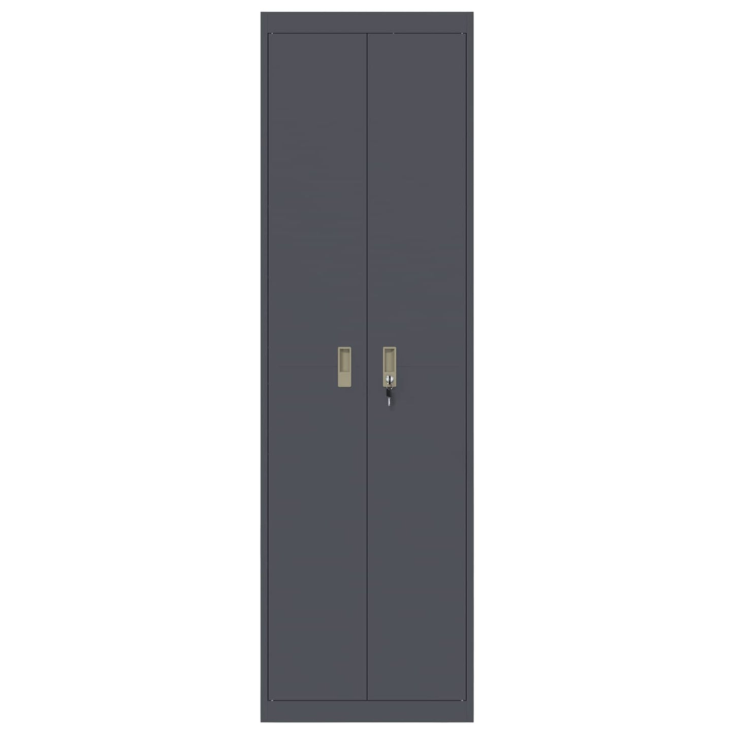 Armadio con archiviazione 2 pcs Antracite 60 x 40 x 200 cm