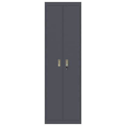 Armadio con archiviazione 2 pcs Antracite 60 x 40 x 200 cm