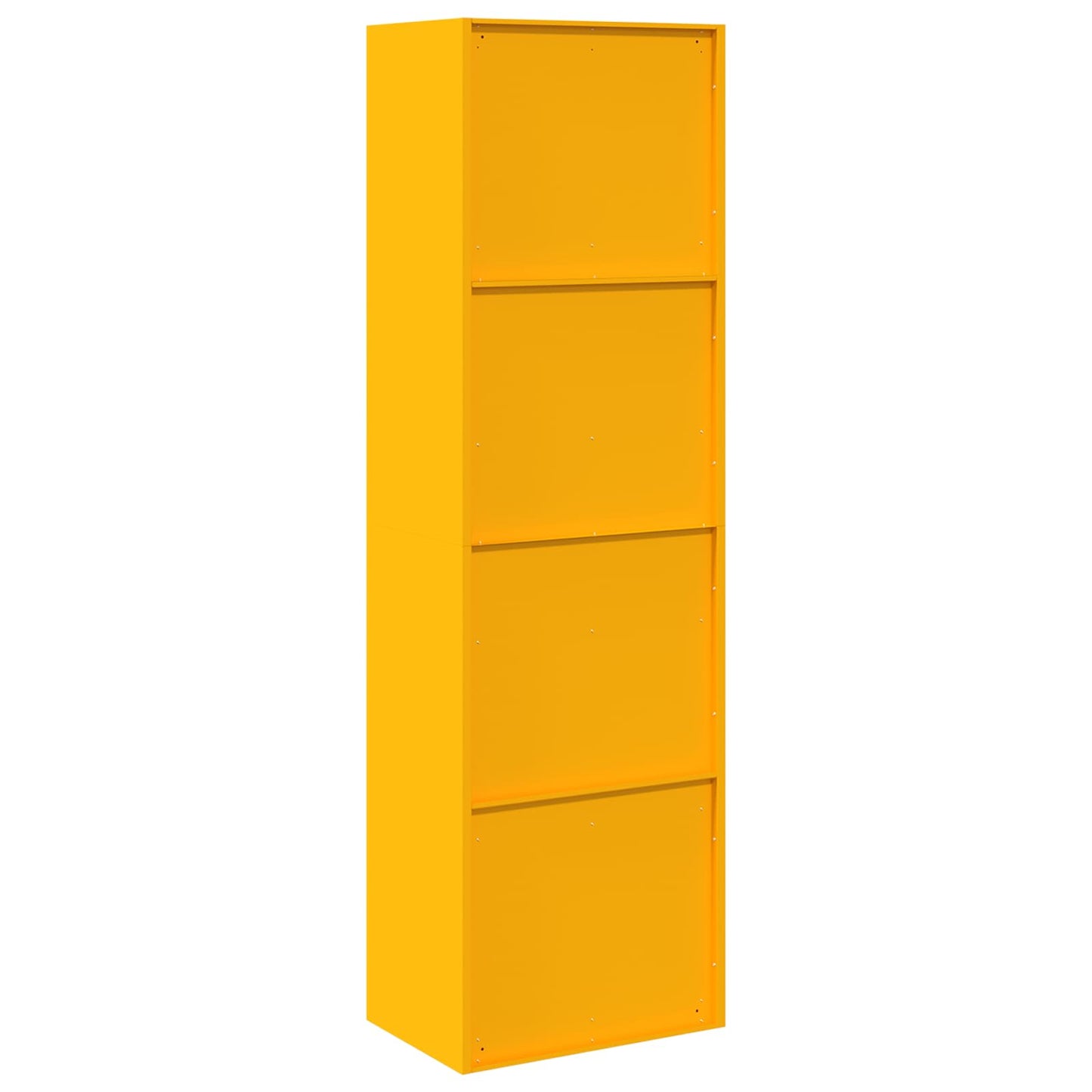Armadio con archiviazione 2 pcs Giallo senape 60 x 40 x 200 cm